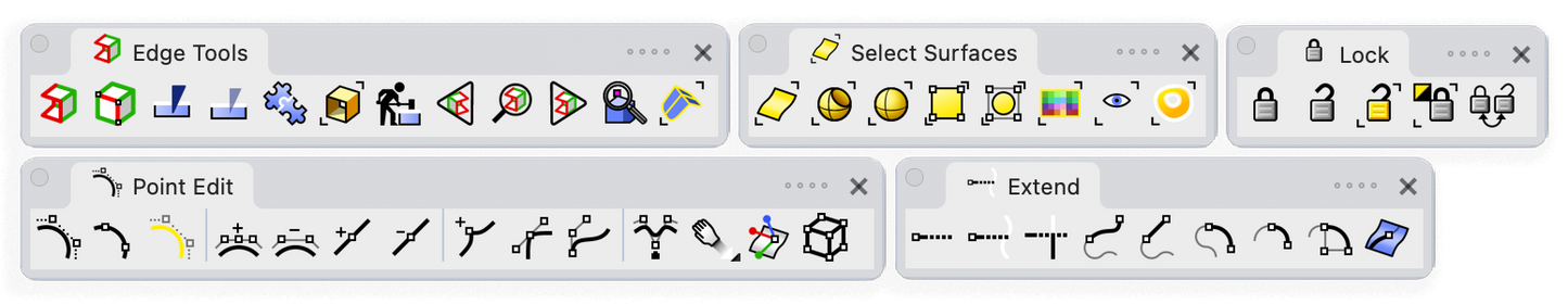 Rhino 3D - Editing tools