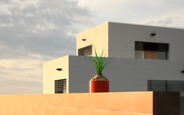 Bella Render villa exterior render
