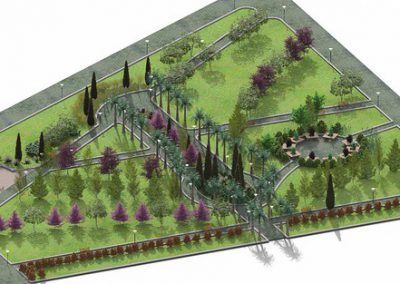 Lands Design project - Public square landscape