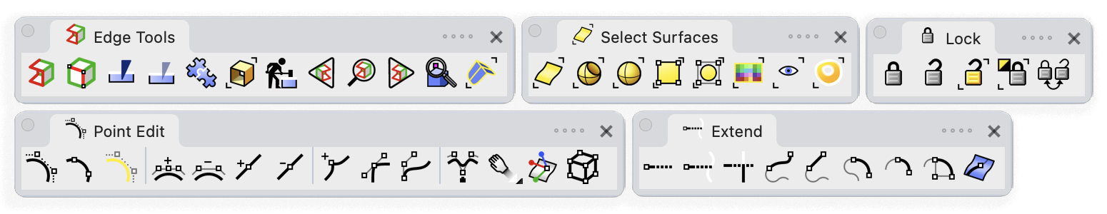 Rhino 3D - Editing tools
