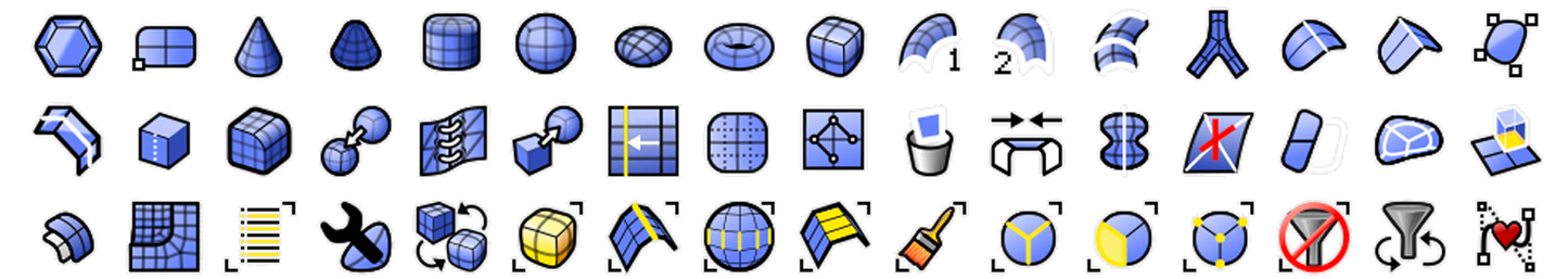 Rhino 3D modeling workspace