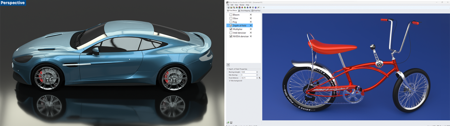 Rhino 3D rendering and presentation