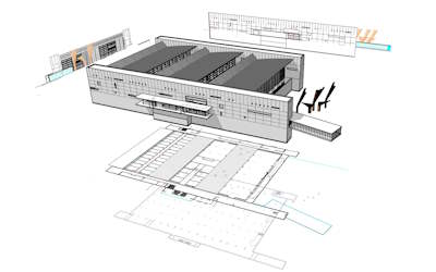 VisualARQ 3D and 2D dynamic drawings